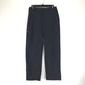 Patagonia Continental Pants Women's Size 8 Black Pockets Roll Cuff Trail Outdoor